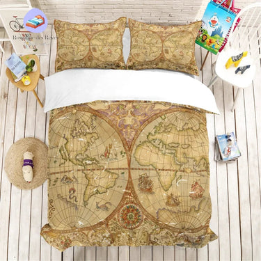 Housse de Couette Globe Terrestre